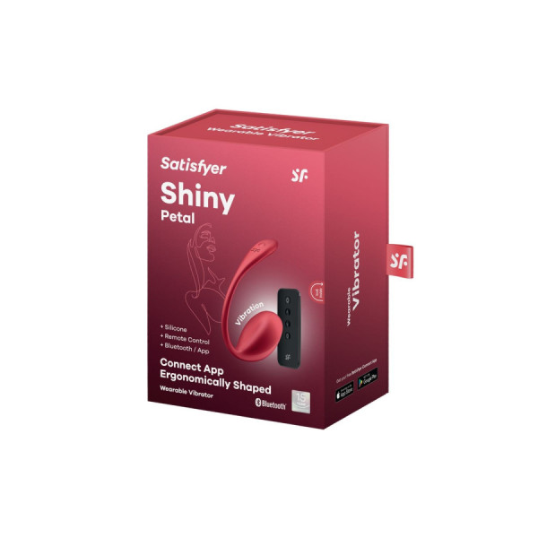 Oeuf vibrant télécommandé rouge Shiny Petal Satisfyer 